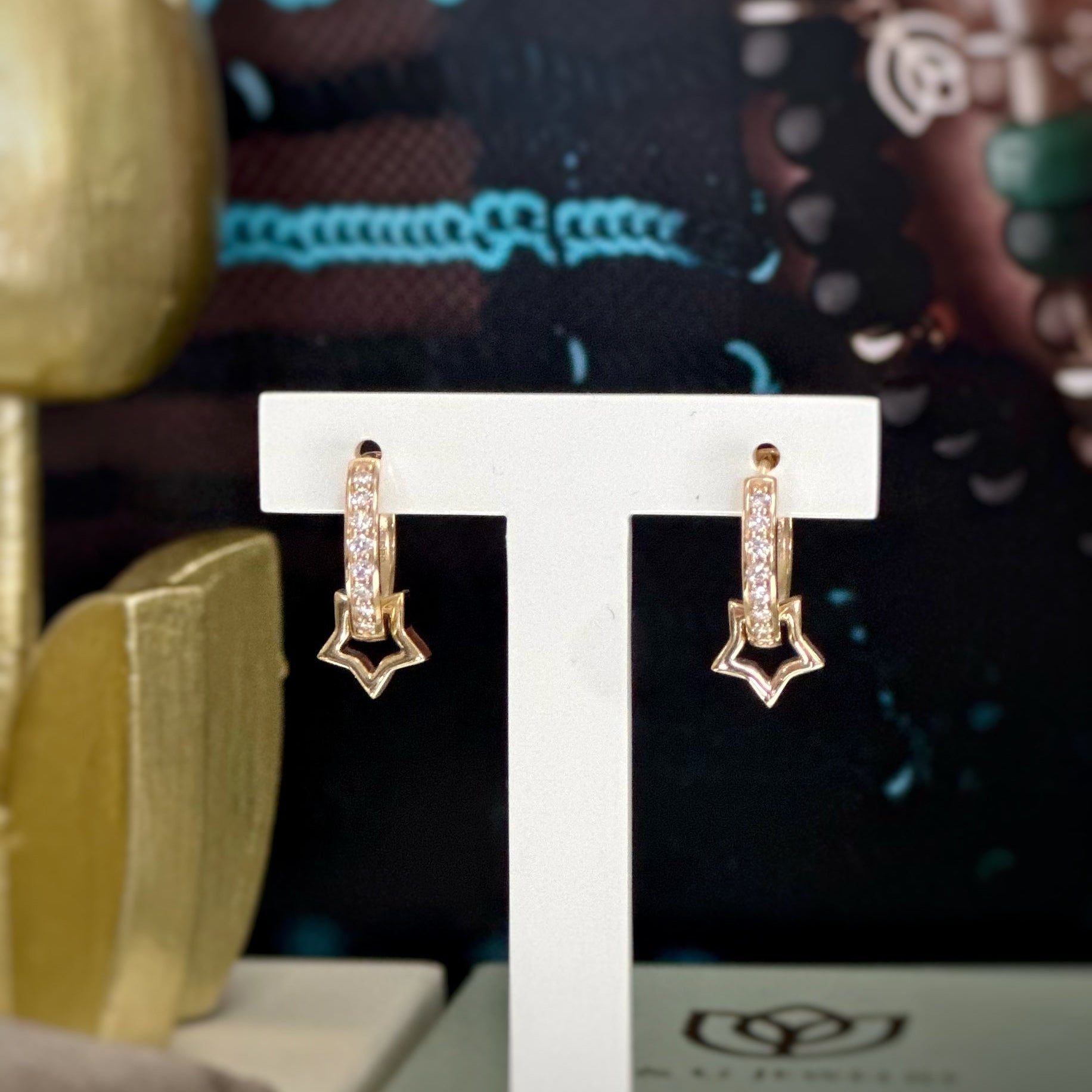 Y&G Oorhanger | Star & 18k goud