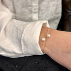 Y&G Bracelet | Zoetwaterparel & 18k goud