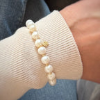 Y&G armband | Zoetwaterparels & 14k goud