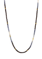 Y&G Collier | Saffier & 14k goud