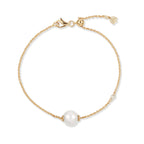 Y&G Bracelet | Zoetwaterparel, diamant & 18k gold