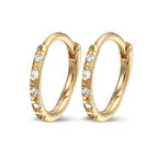 Y&G Huggies 12mm | Diamant & 18k goud