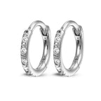 Y&G Huggies 10mm | Diamant & 18k goud