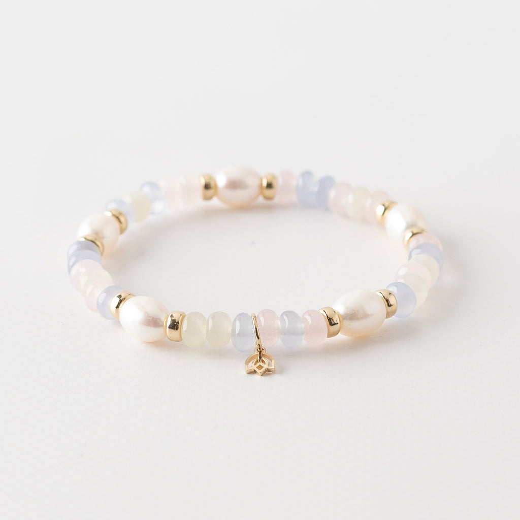 Y&G Miss Blossom | Edelstenen armband & 14k goud