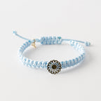 Y&G Sun | Satijnkoord armband & 18k goud