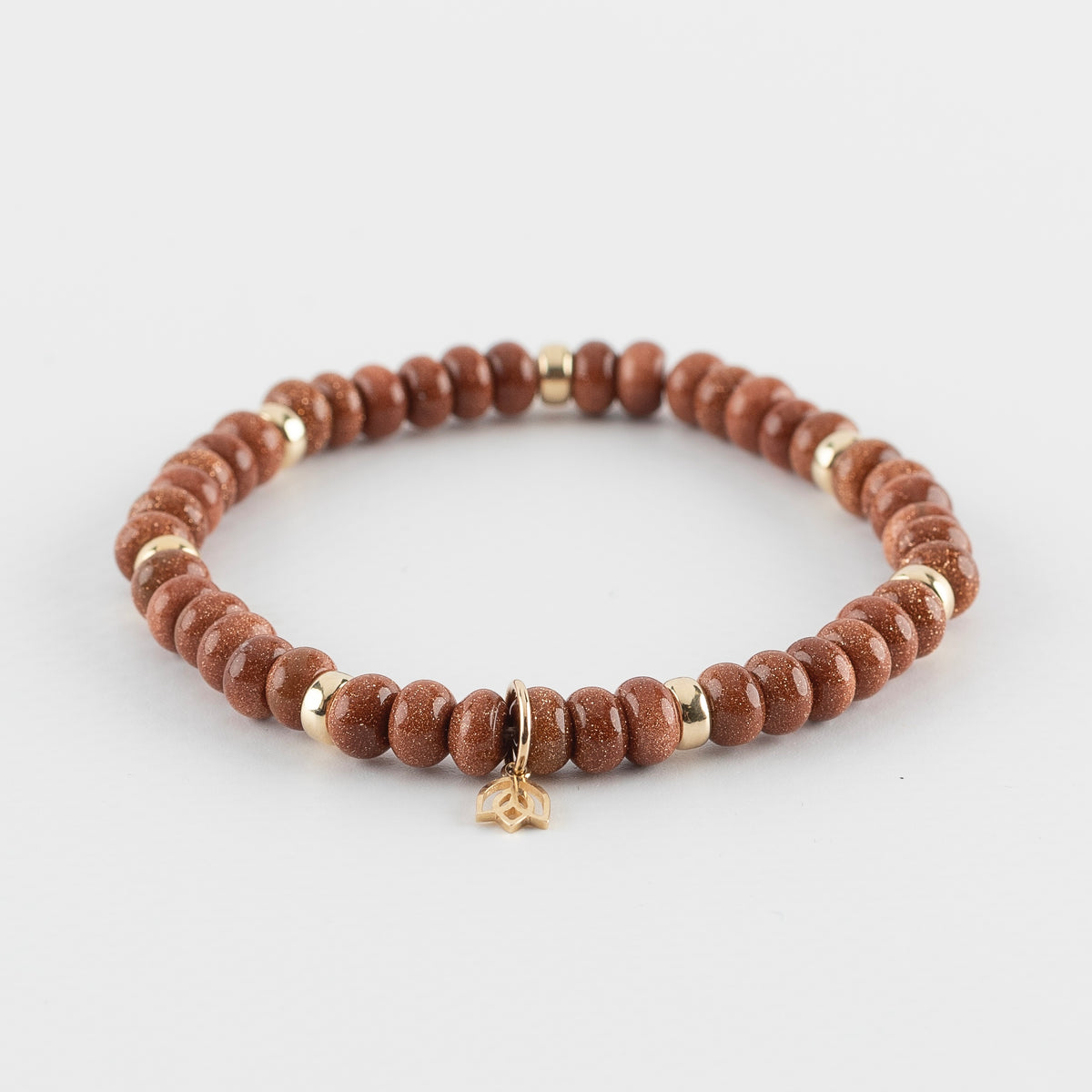 Y&G edelstenen armband | Goudsteen & 14k goud