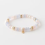 Y&G Pearl Blossom | Edelstenen armband & 14k goud