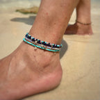 Y&G Blue Ocean | Enkelbandje & 14k goud