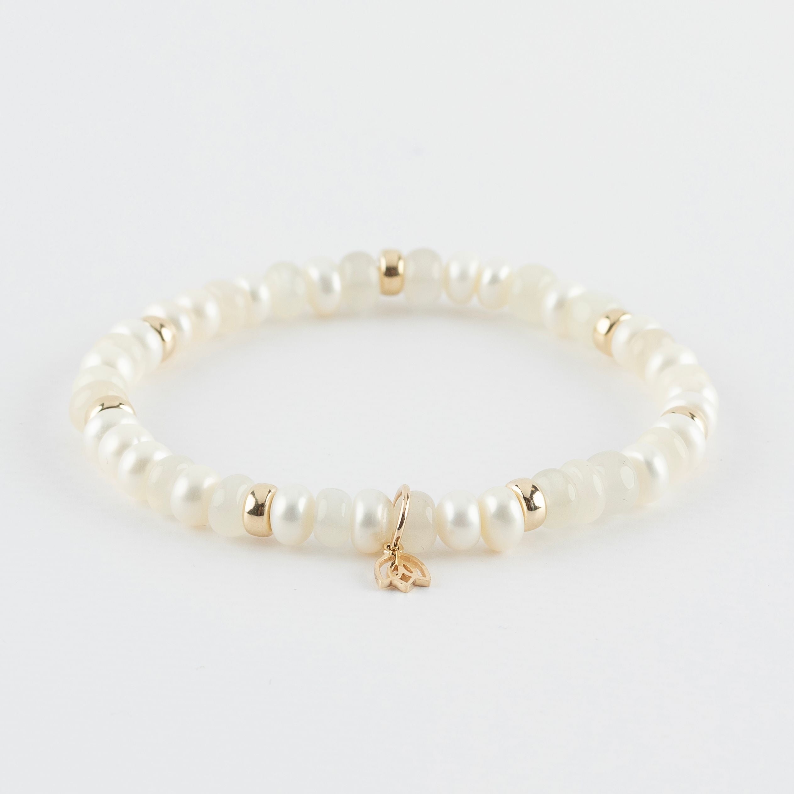 Y&G Mademoiselle | Edelstenen armband & 14k goud