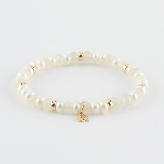 Y&G Mademoiselle | Edelstenen armband & 14kt goud