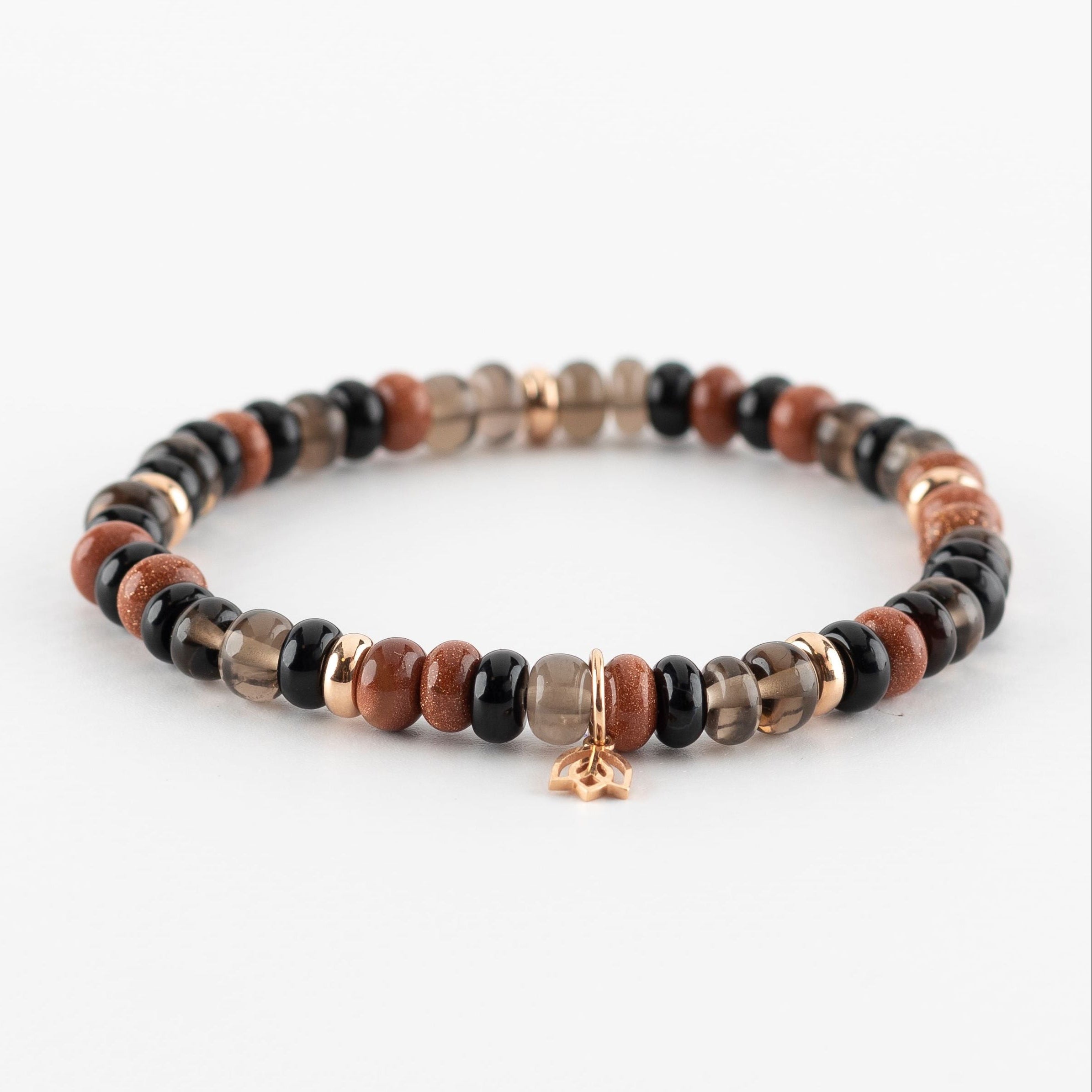 Y&G Sparkle | Edelstenen armband & 18k roségoud