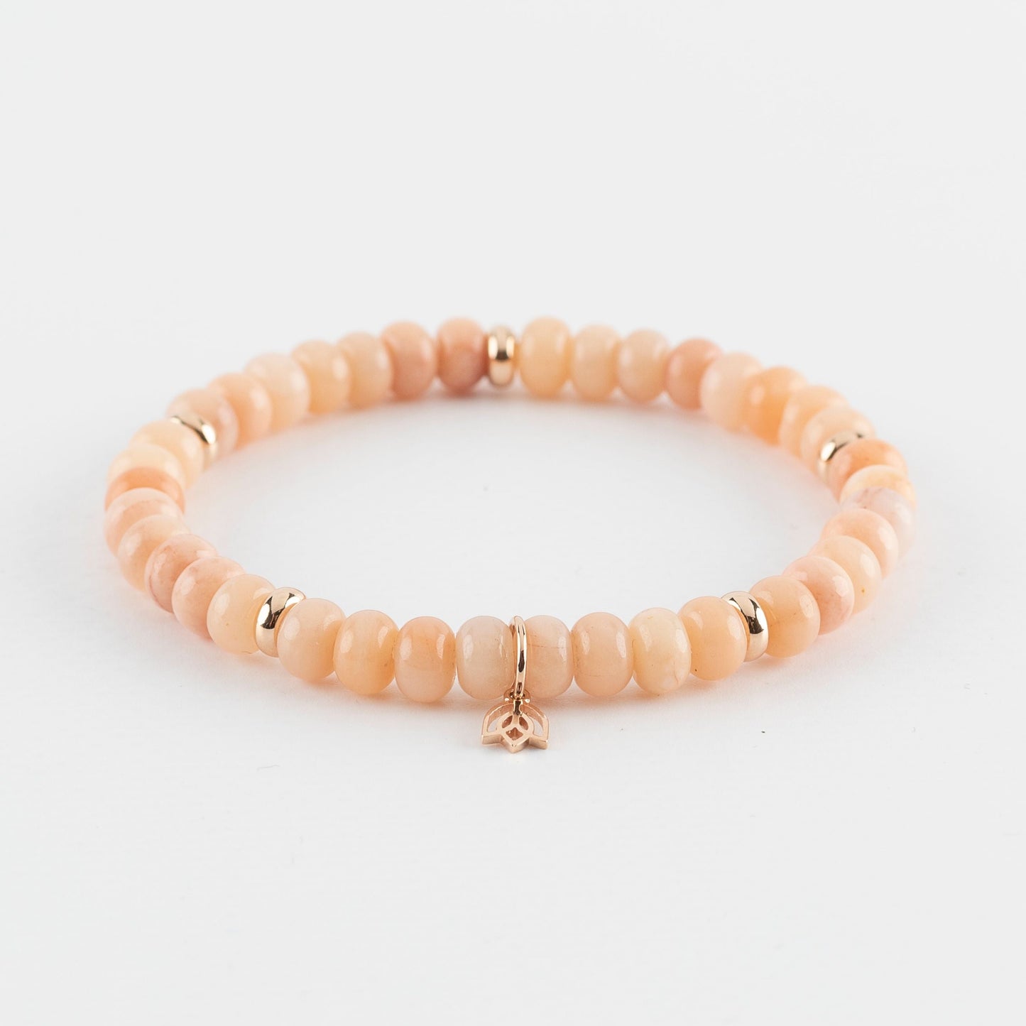 Y&G edelstenen armband | Roze Aventurijn & 18K roségoud