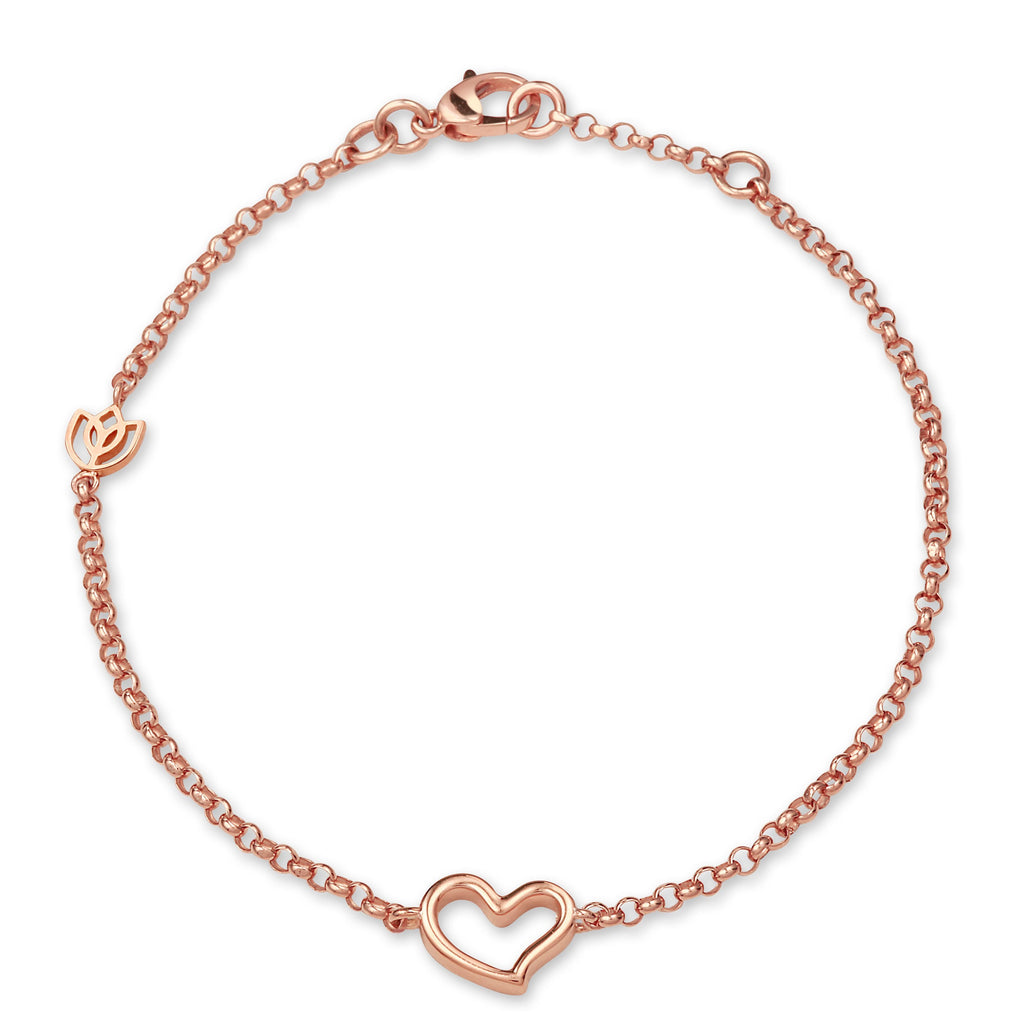 Y&G Bracelet | Heart & 18k gold