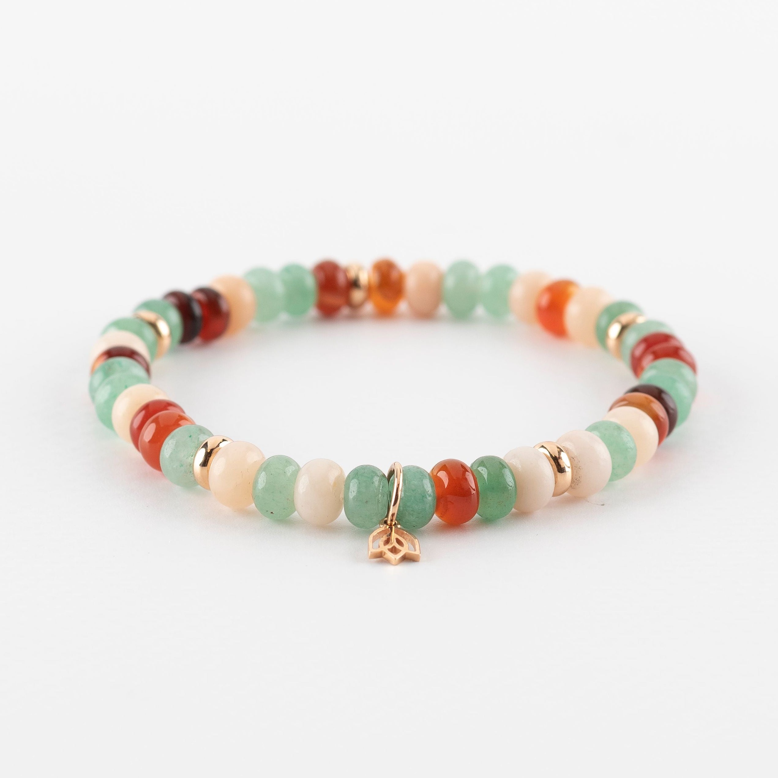 Y&G Autumn Vibes | Edelstenen armband & 18k roségoud