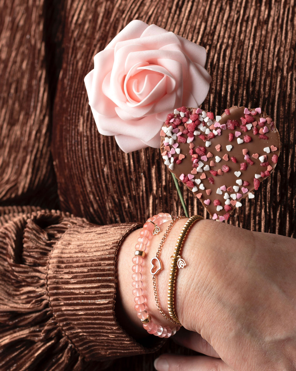 Y&G Bracelet | Heart & 18k gold