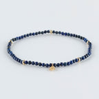 Y&G enkelbandje | Lapis Lazuli & 14k goud