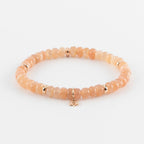 Y&G edelstenen armband | Maansteen & 18k roségoud