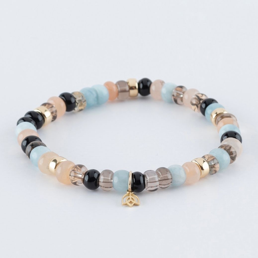 Y&G Classy | Edelstenen armband & 14k goud