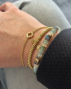 Y&G Bracelet | Clover & 18k gold