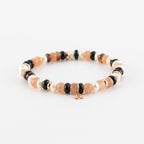 Y&G Chic avec perles | Edelstenen armband & 18k roségoud