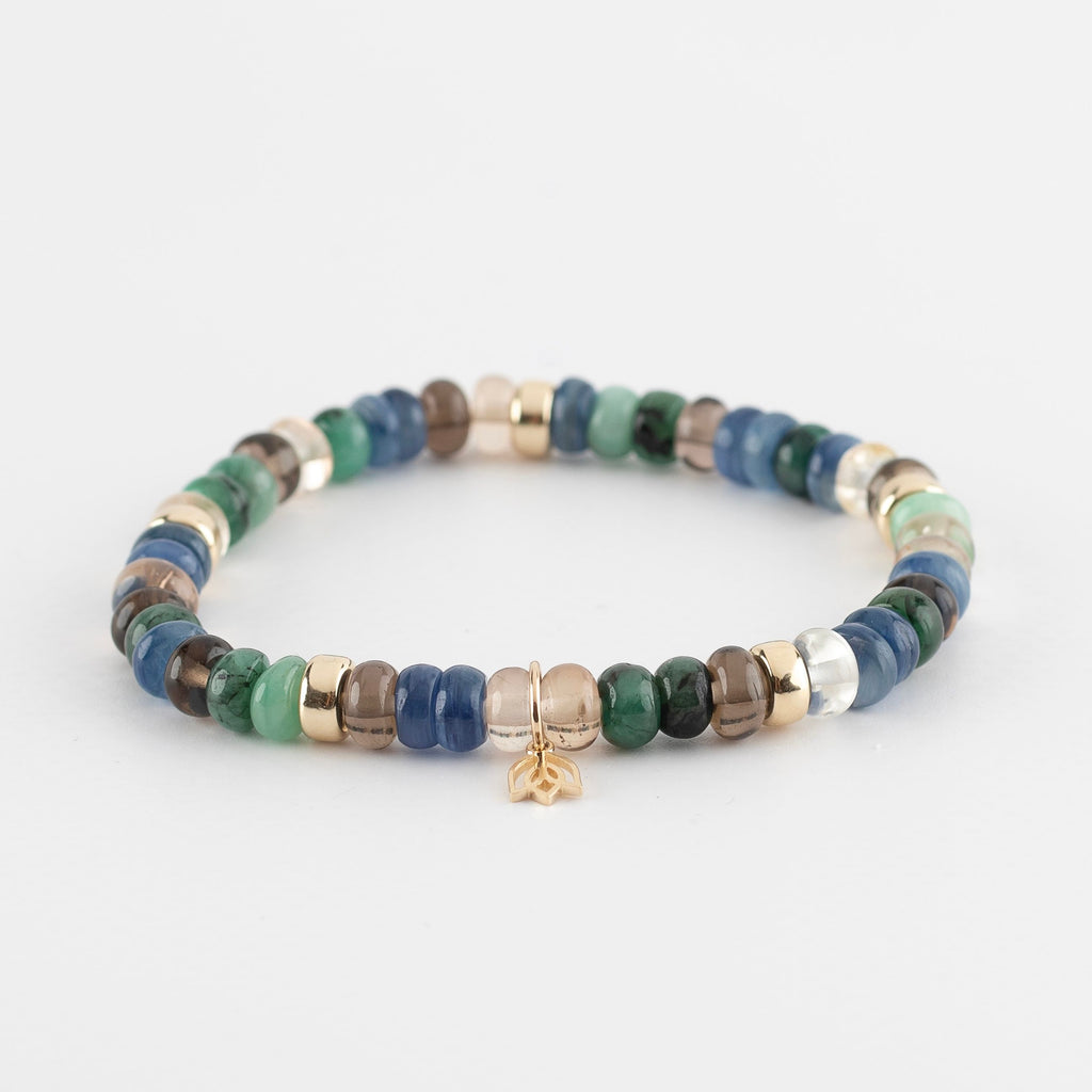 Y&G Maple Glow | Edelstenen armband & 14k goud