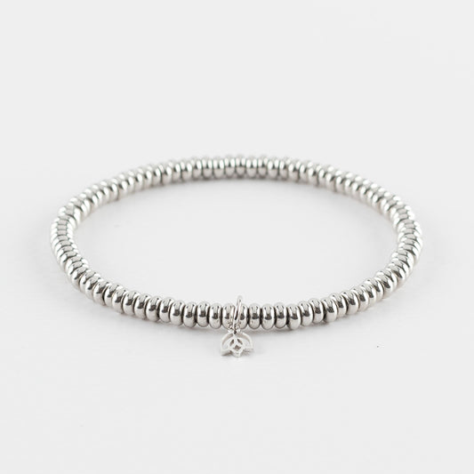 Y&G Spring bracelet | 18k wit goud | Maat 15,5cm