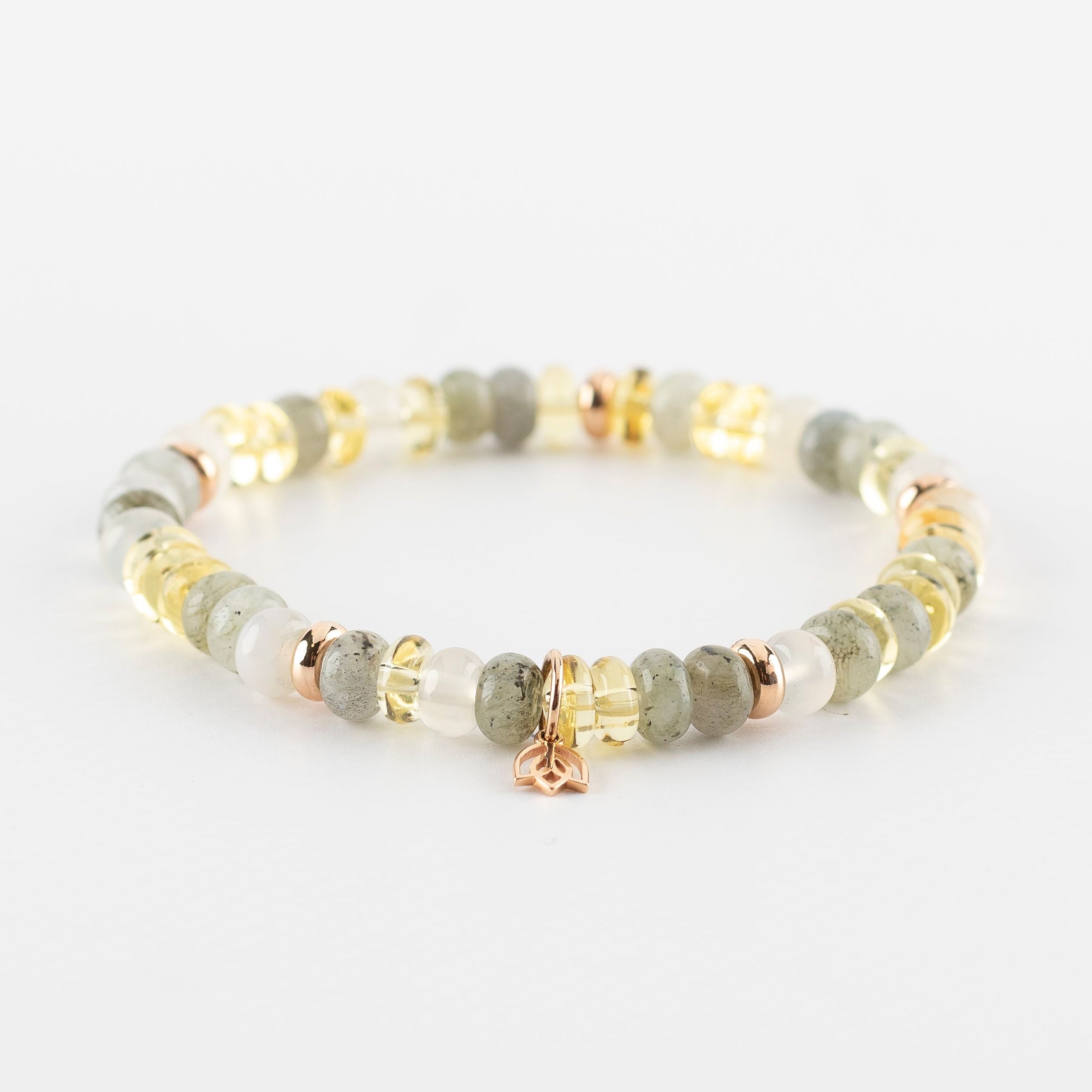 Y&G Shine Bright | Edelstenen armband & 18k roségoud