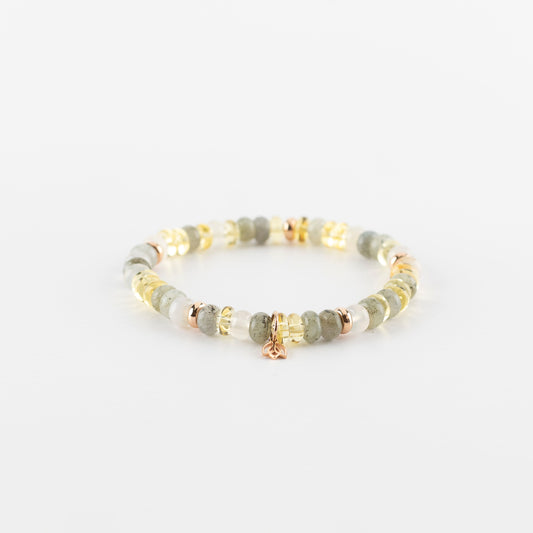 Y&G Shine Bright | Edelstenen armband & 18k roségoud