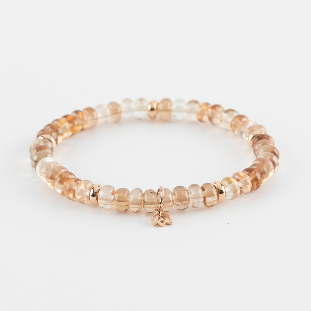Y&G edelstenen armband | Imperial Topaas & 18k roségoud