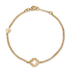 Y&G Bracelet | Clover & 18k gold