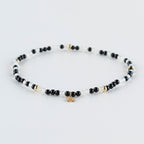 Y&G Black & White | Enkelbandje 14k goud