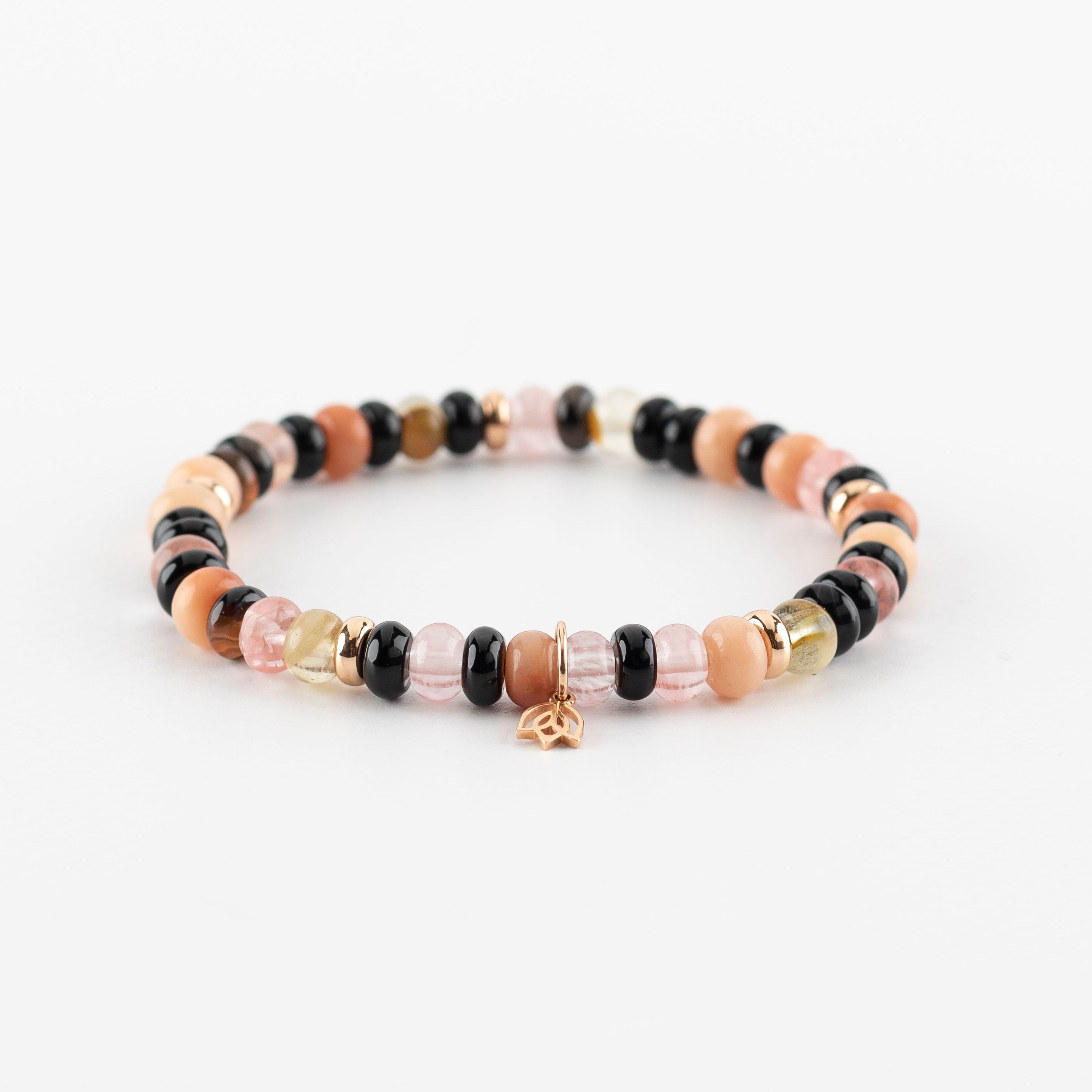 Y&G All Time Favourite | Edelstenen armband & 18k roségoud