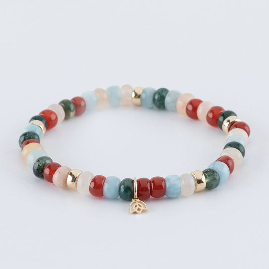 Y&G Elegant | Edelstenen armband & 14kt goud