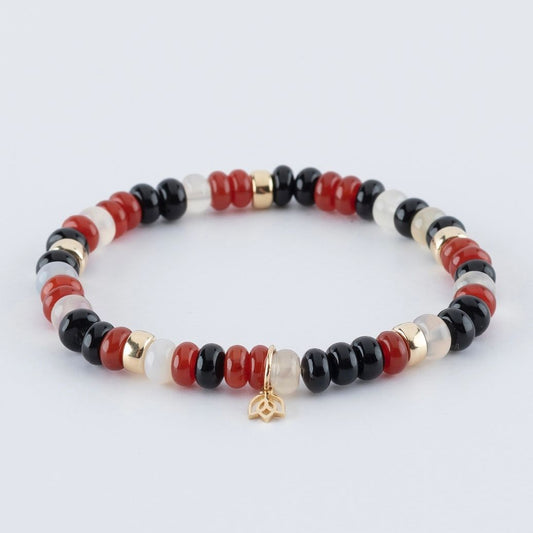 Y&G Strong and Pretty | Edelstenen armband & 14kt goud