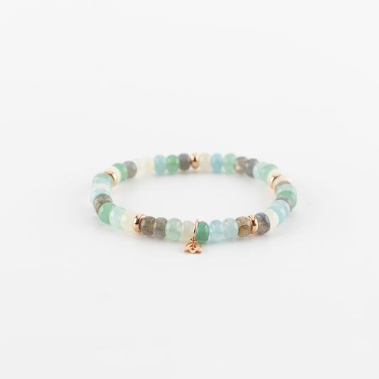 Y&G Crystal Cove | Edelstenen armband & 18k roségoud