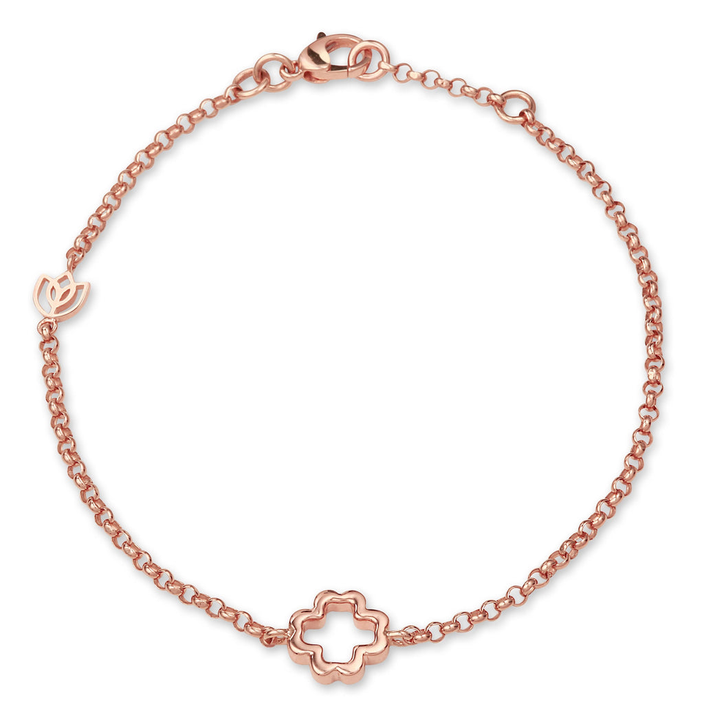 Y&G Bracelet | Clover & 18k gold
