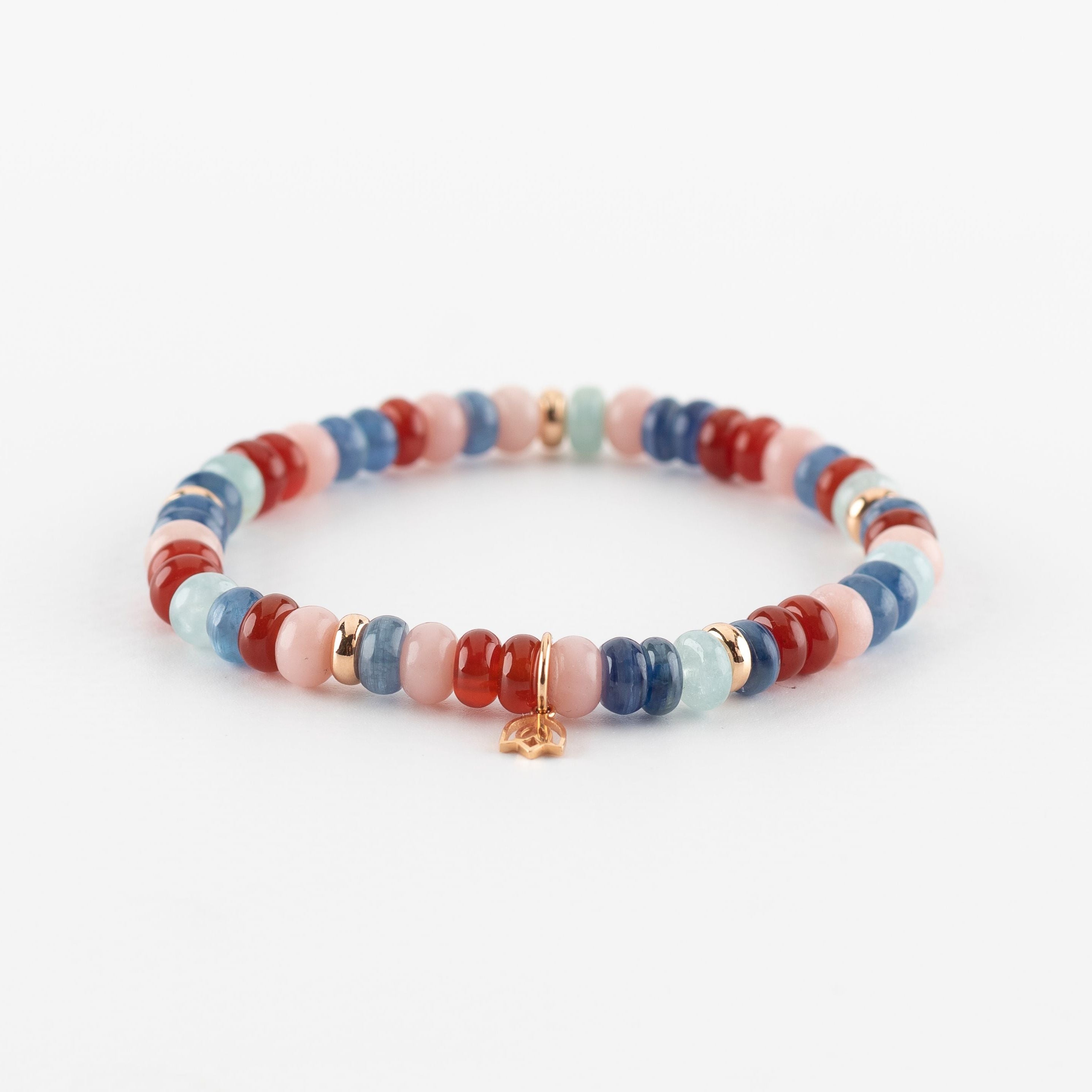 Y&G Romantic Touch | Edelstenen armband & 18k roségoud