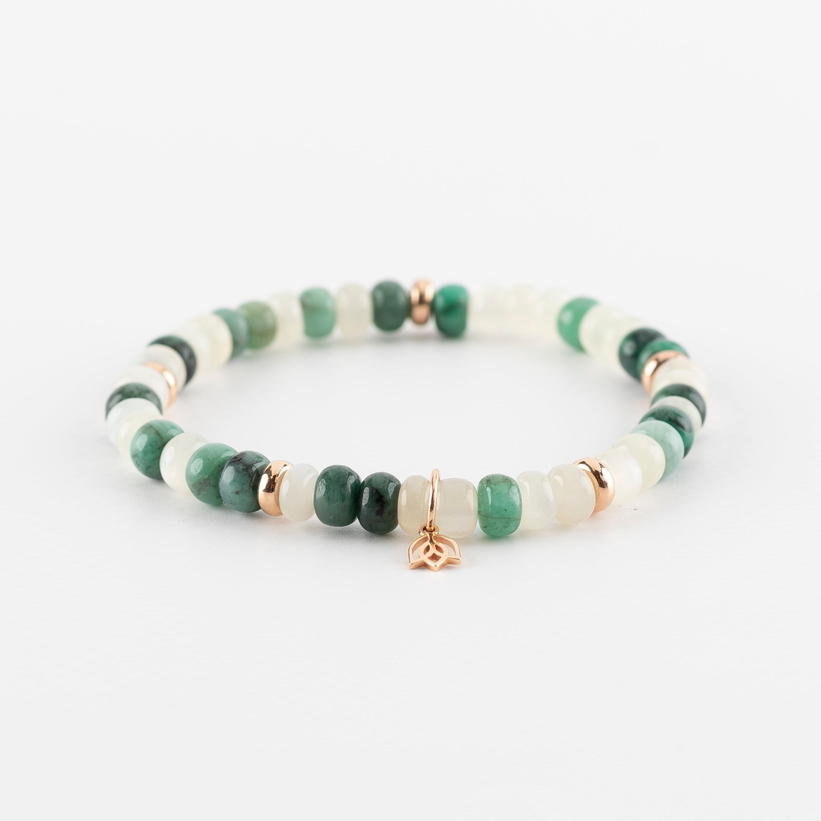 Y&G Mount Everest | Edelstenen armband & 18k roségoud