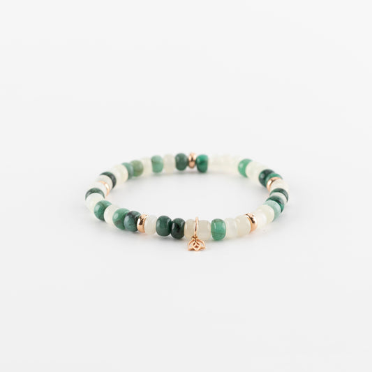 Y&G Mount Everest | Edelstenen armband & 18k roségoud