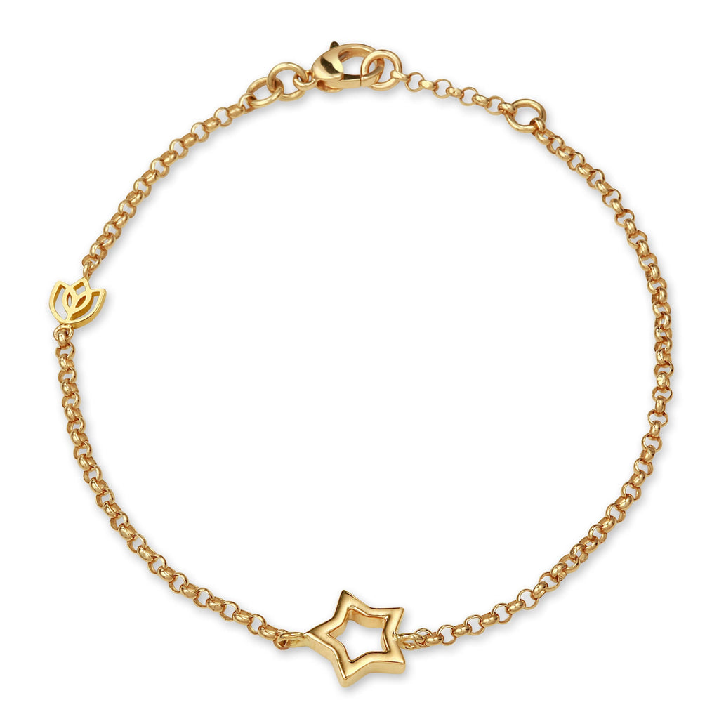 Y&G Bracelet | Star & 18k gold