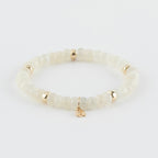 Y&G edelstenen armband | Witte maansteen & 14k goud
