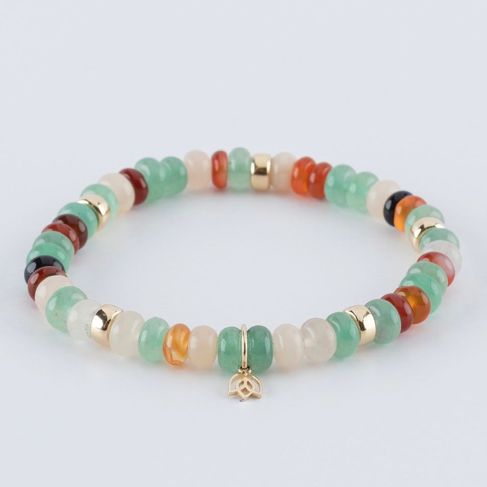 Y&G Autumn Vibes | Edelstenen armband & 14k goud