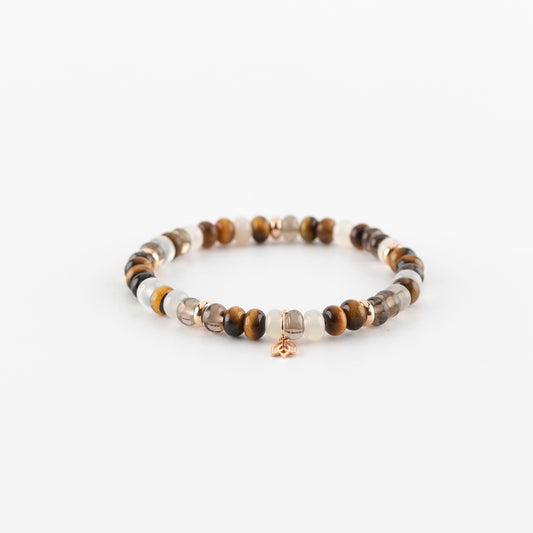 Y&G Eye of the Tiger | Edelstenen armband & 18k roségoud