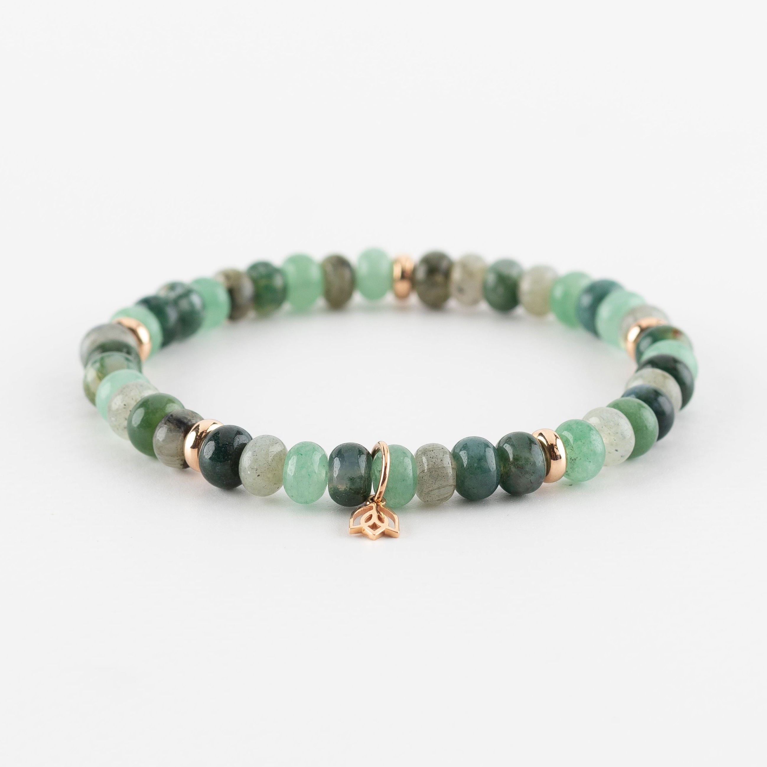 Y&G Embrace Nature | Edelstenen armband & 18k roségoud