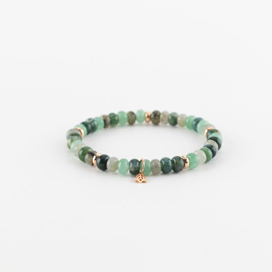 Y&G Embrace Nature | Edelstenen armband & 18k roségoud
