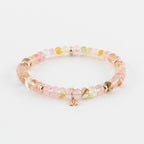 Y&G edelstenen armband | Watermeloen Toermalijn & 18k roségoud