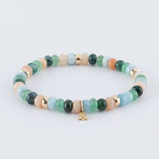Y&G Pastel Power | Edelstenen armband & 14kt goud