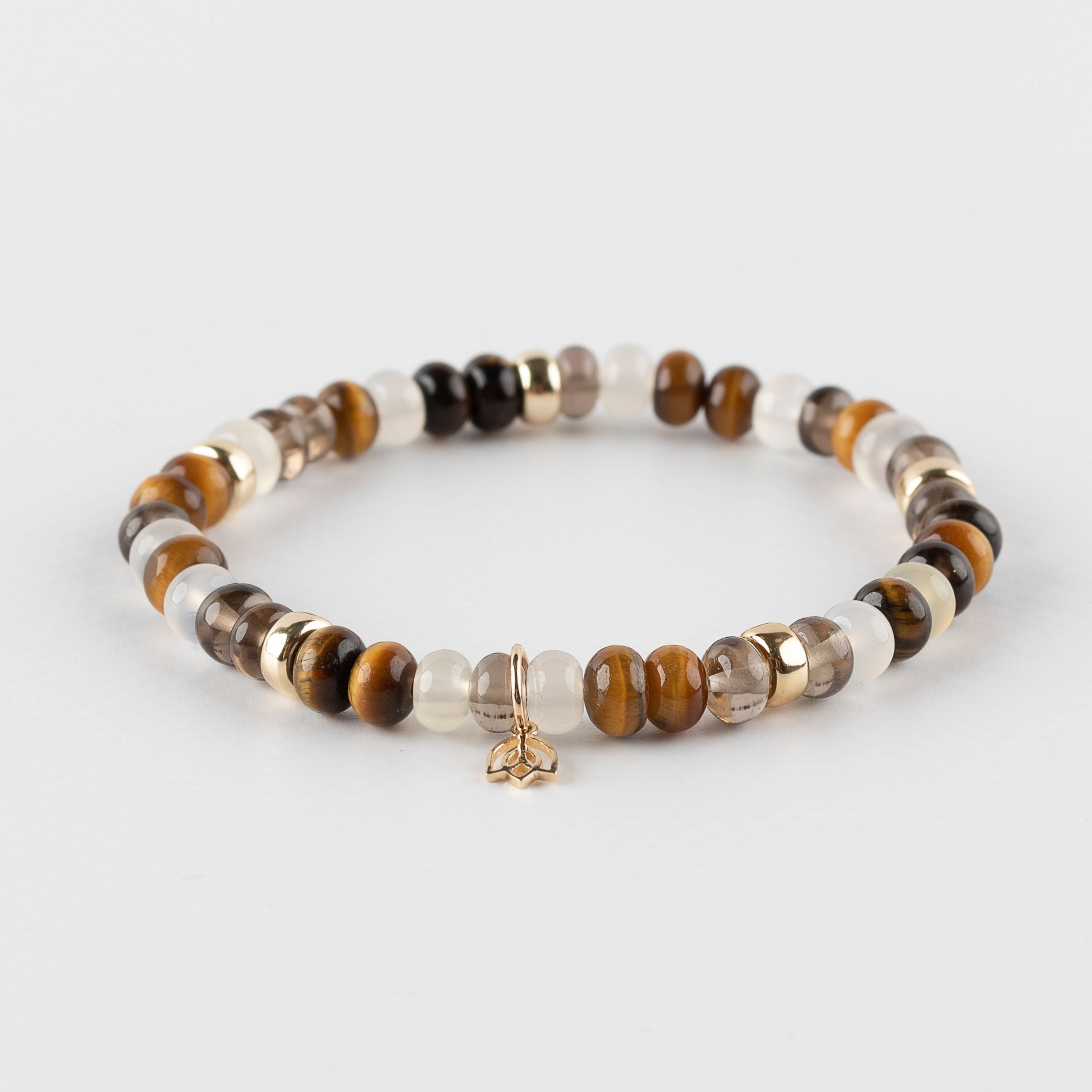 Y&G Eye of the Tiger | Edelstenen armband & 14k goud