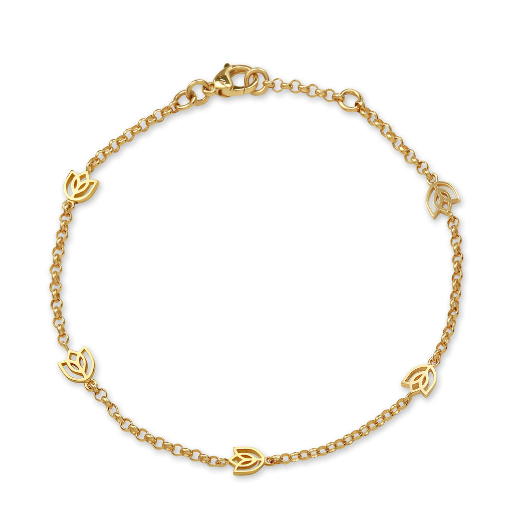 Y&G Bracelet | Tulip & 18k gold
