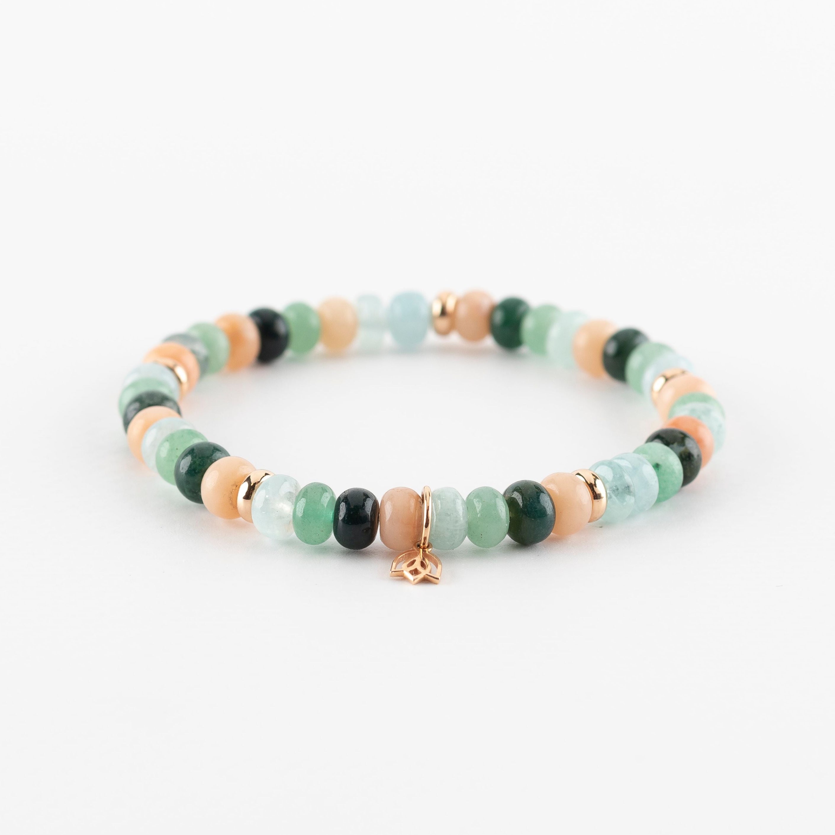 Y&G Pastel Power | Edelstenen armband & 18k roségoud